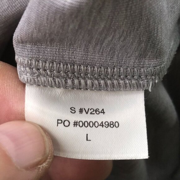 Vouri Men Hoodie Sweatshirt Large Gray Pullover Activewear Athleisure Drawstring - Picture 7 of 13